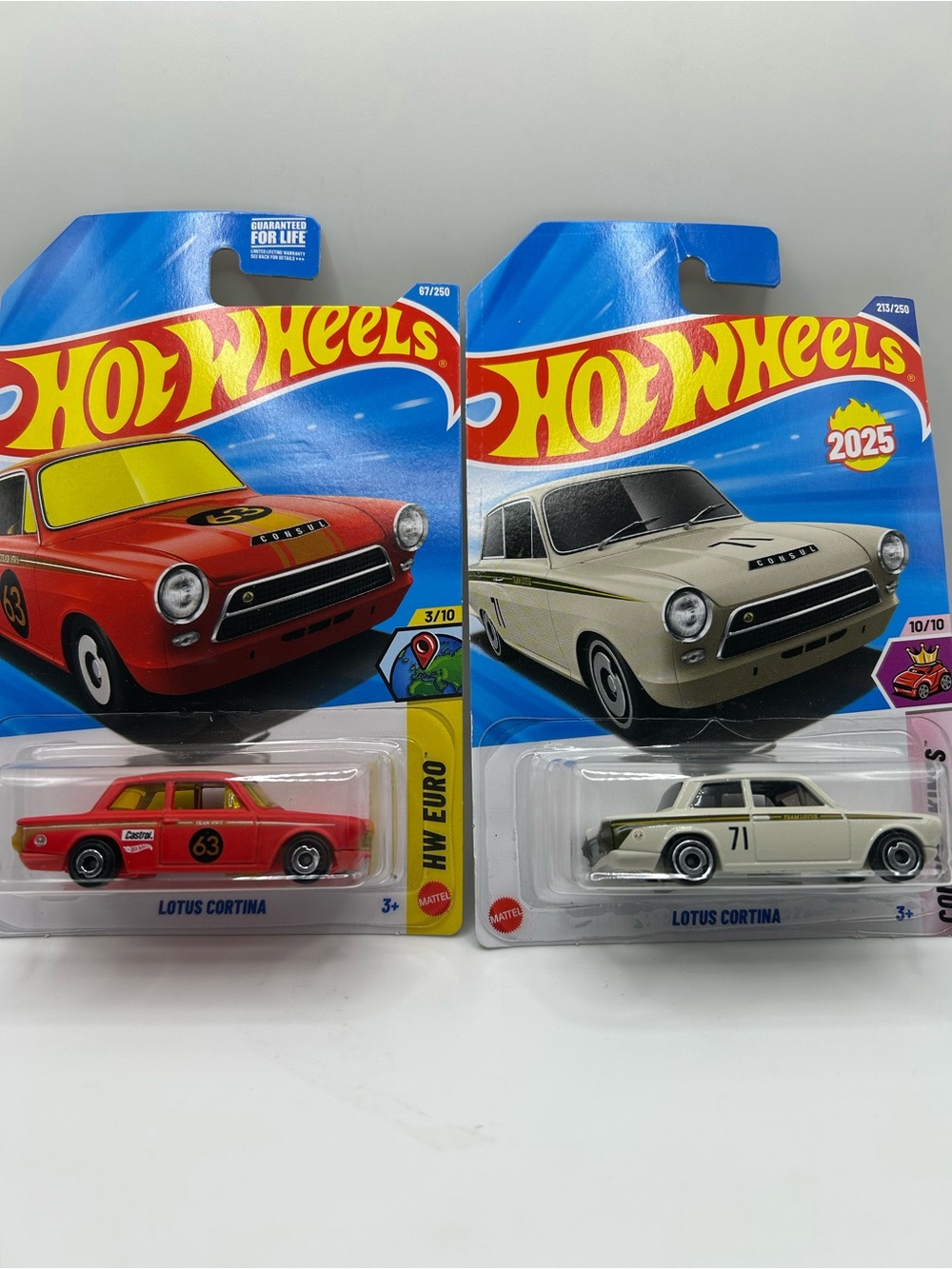 Hot Wheels Lotus Cortina Red & White Bundle 🔥🛞